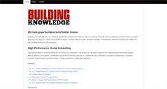 Desktop Screenshot of buildingknowledge.com