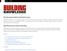 Tablet Screenshot of buildingknowledge.com